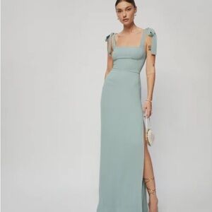 Reformation Westerly Maxi Dress Celadon Size 0